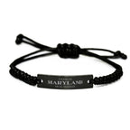 I'm from Maryland, Deal with it, Proud Maryland State Rope Bracelet Gift Idea