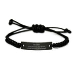 Idaho is my home Gifts, Lovely Idaho Birthday Christmas Black Rope Bracelet For People from Idaho, Men, Women, Friends