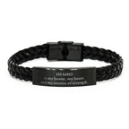 Idaho is my home Gifts, Lovely Idaho Birthday Christmas Braided Leather Bracelet For People from Idaho, Men, Women, Friends