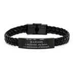 Illinois is my home Gifts, Lovely Illinois Birthday Christmas Braided Leather Bracelet For People from Illinois, Men, Women, Friends
