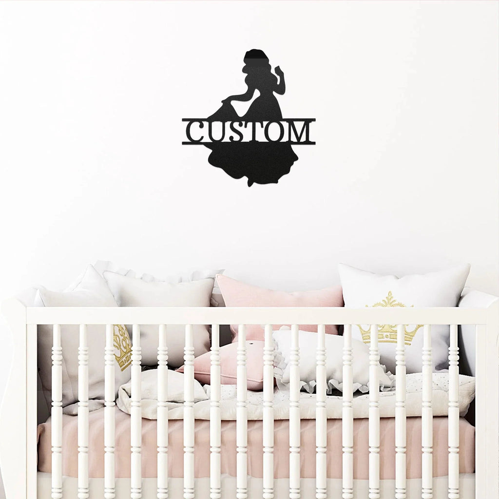 Princess Snow White Personalized Name Metal Art Wall Sign