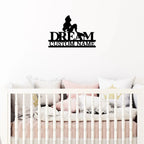 Mermaid Dreams Custom Name Metal Art Wall Sign