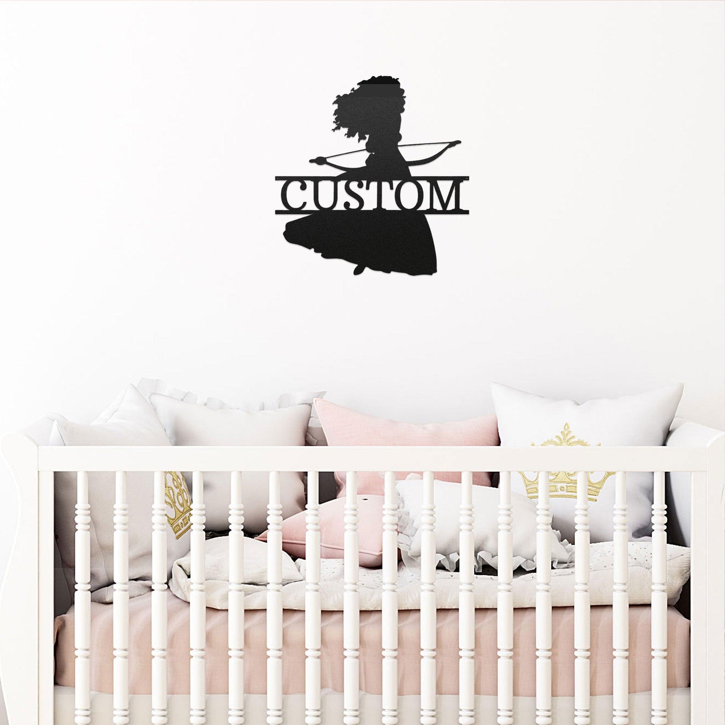 Princess Mulan Personalized Name Metal Art Wall Sign Home Decor - Mallard Moon Gift Shop