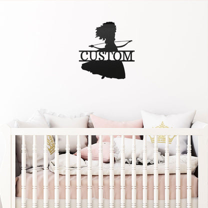 Princess Mulan Personalized Name Metal Art Wall Sign Home Decor - Mallard Moon Gift Shop