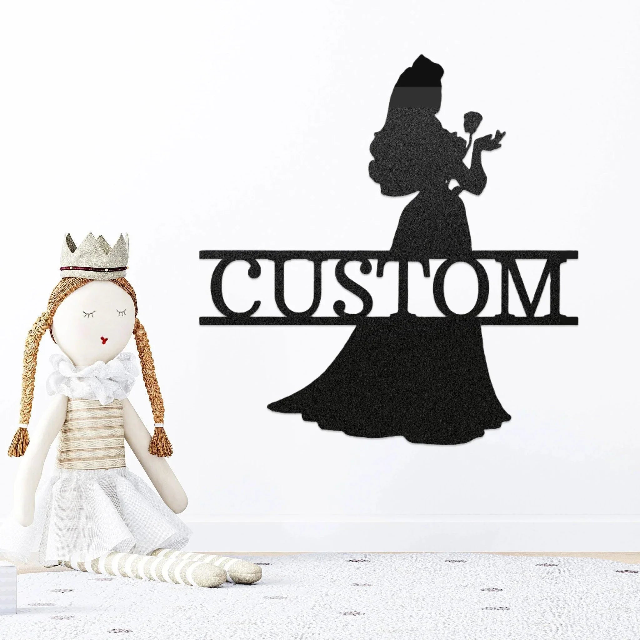 Princess Aurora Personalized Metal Art Wall Sign