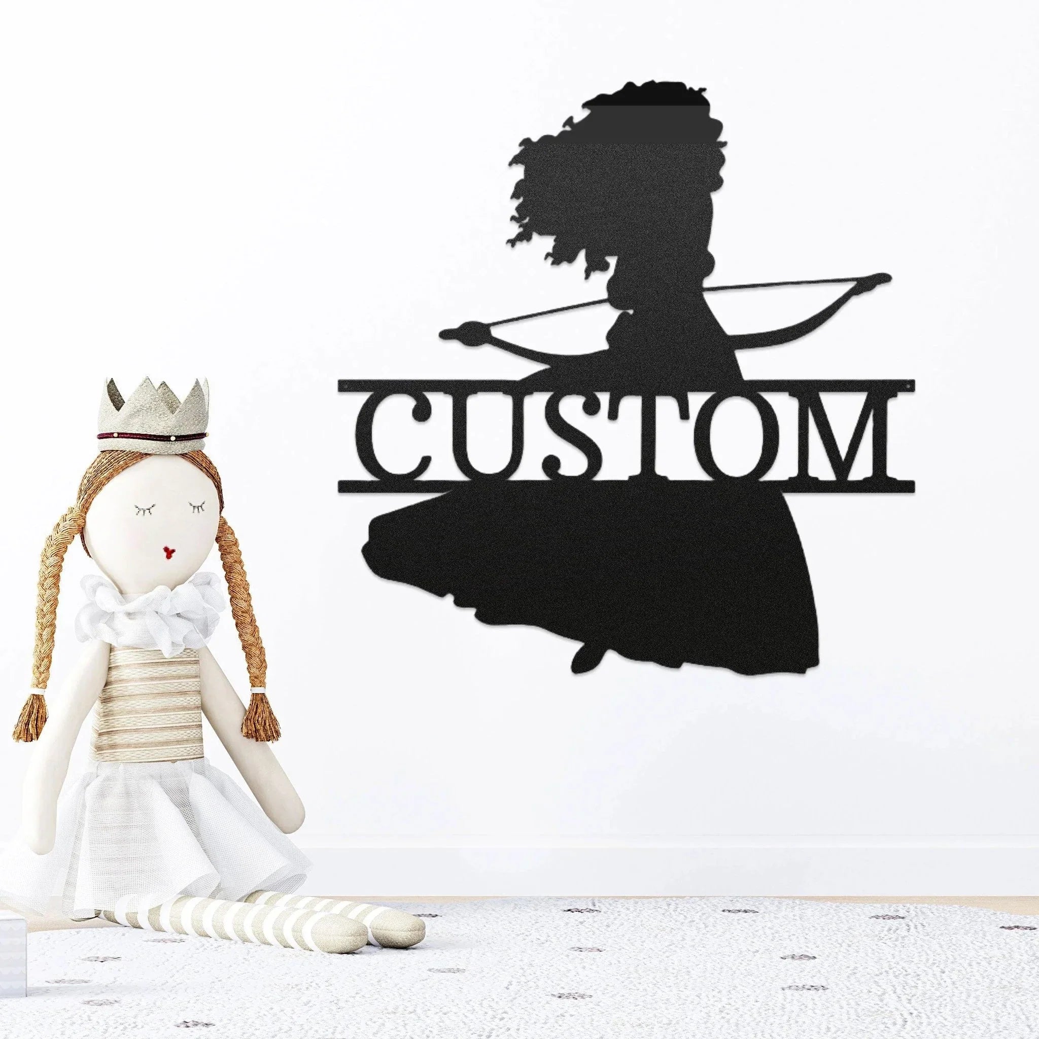 Princess Merida Personalized Name Metal Art Wall Sign
