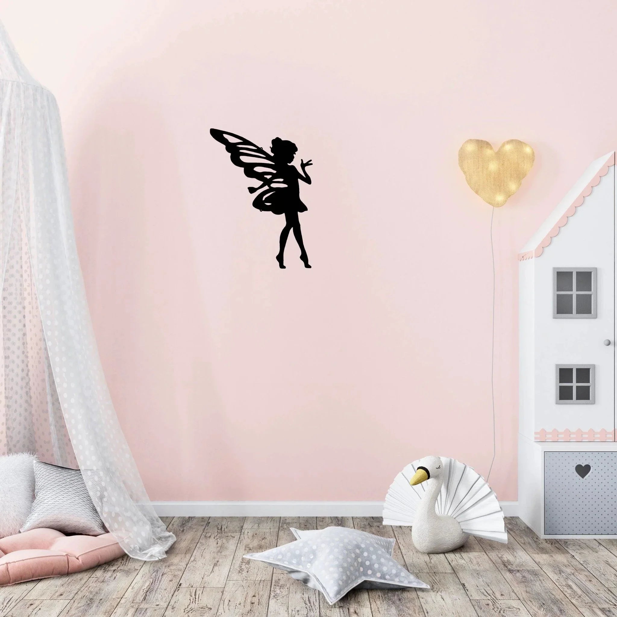 Fairy Pixie Metal Wall Sign
