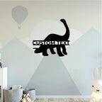 Dinosaur Brachiosaurus Personalized Metal Wall Art Sign
