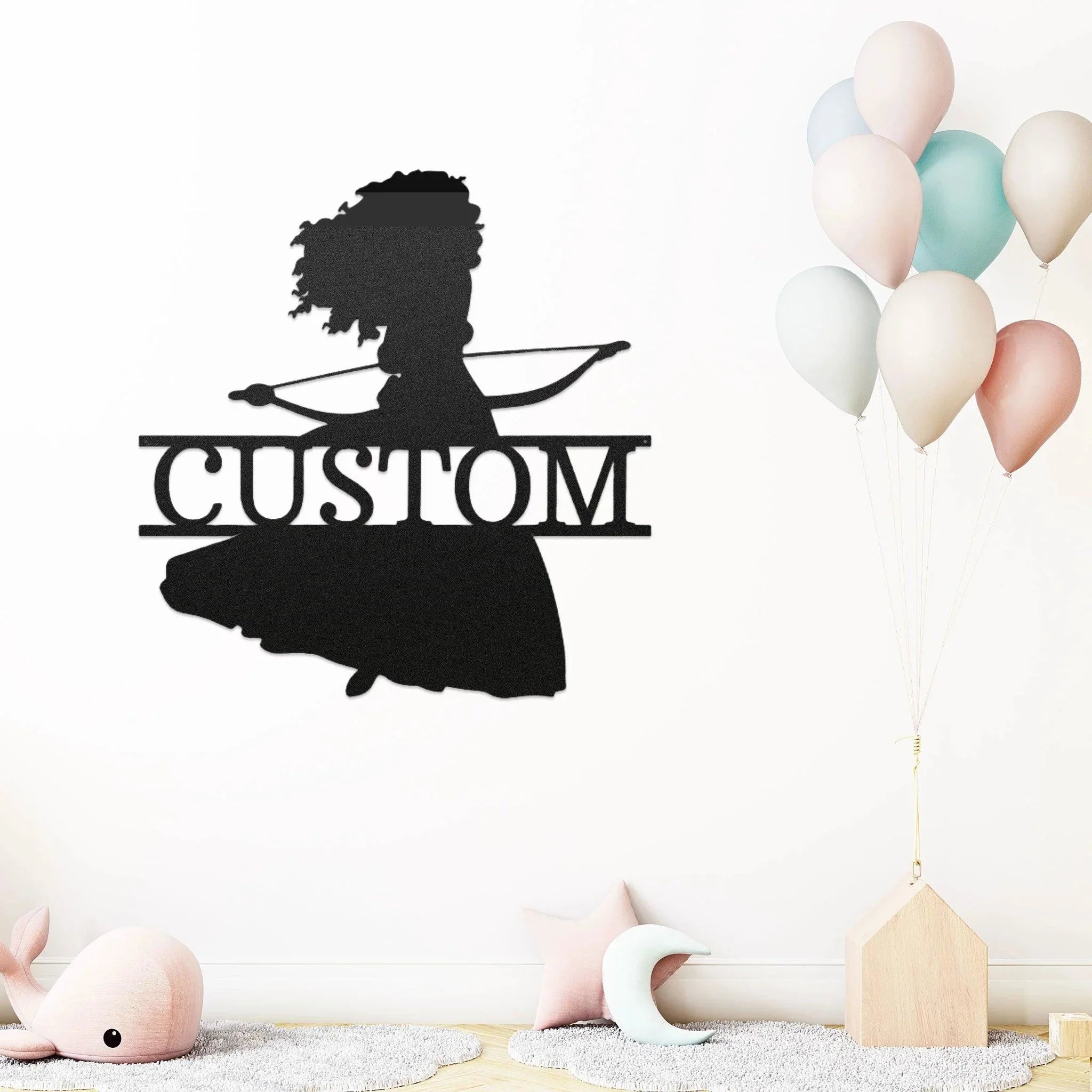 Princess Merida Personalized Name Metal Art Wall Sign