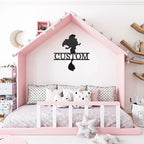 Princess Ariel Custom Name Metal Art Wall Sign