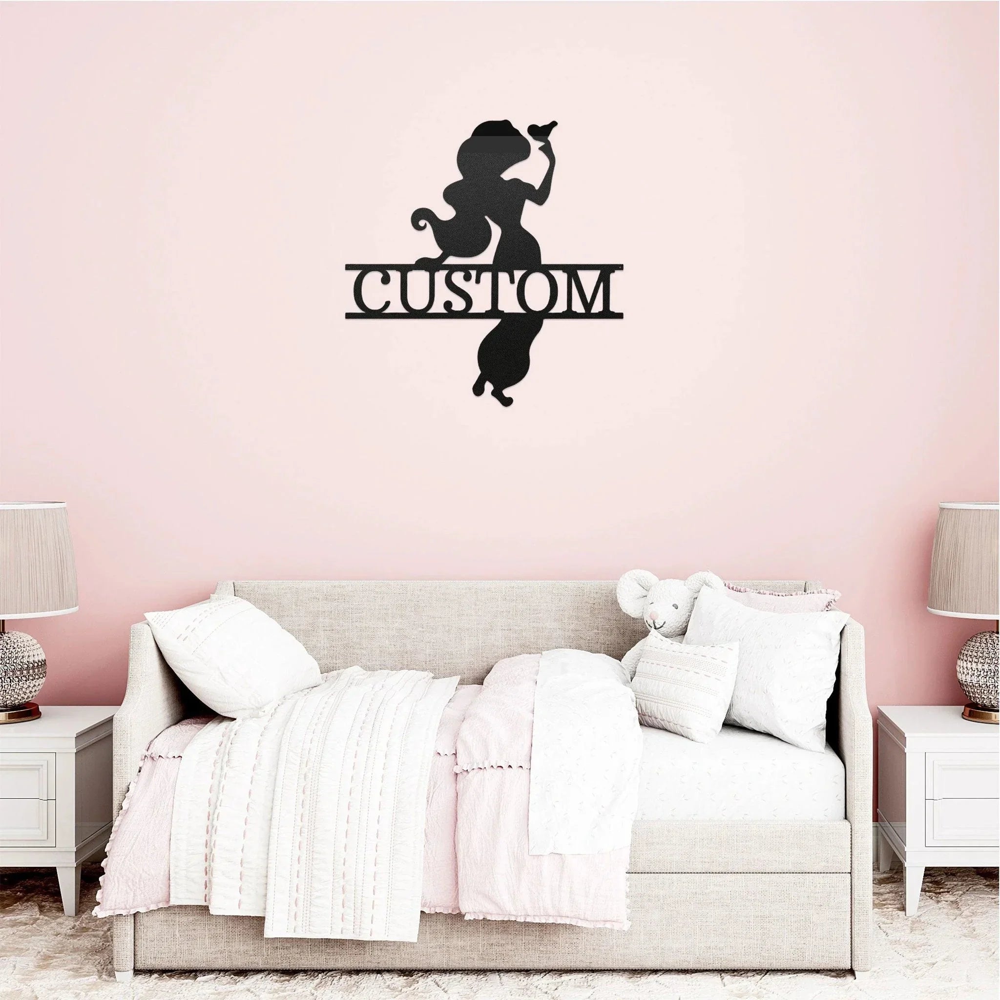 Princess Jasmine Personalized Name Metal Art Wall Sign