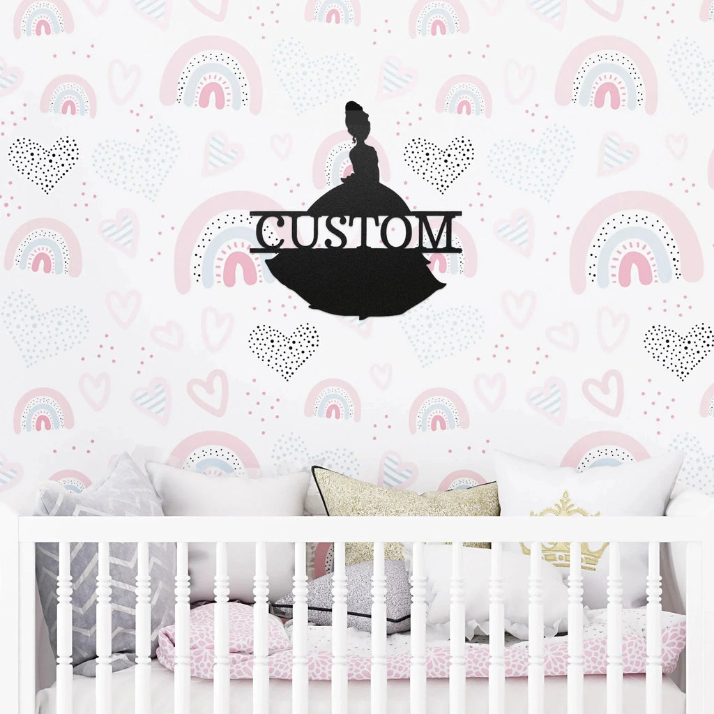 Princess Tiana Personalized Name Metal Art Wall Sign