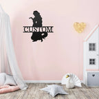 Princess Rapunzel Personalized Name Metal Art Wall Sign