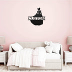 Princess Cinderella Personalized Name Metal Art Wall Sign