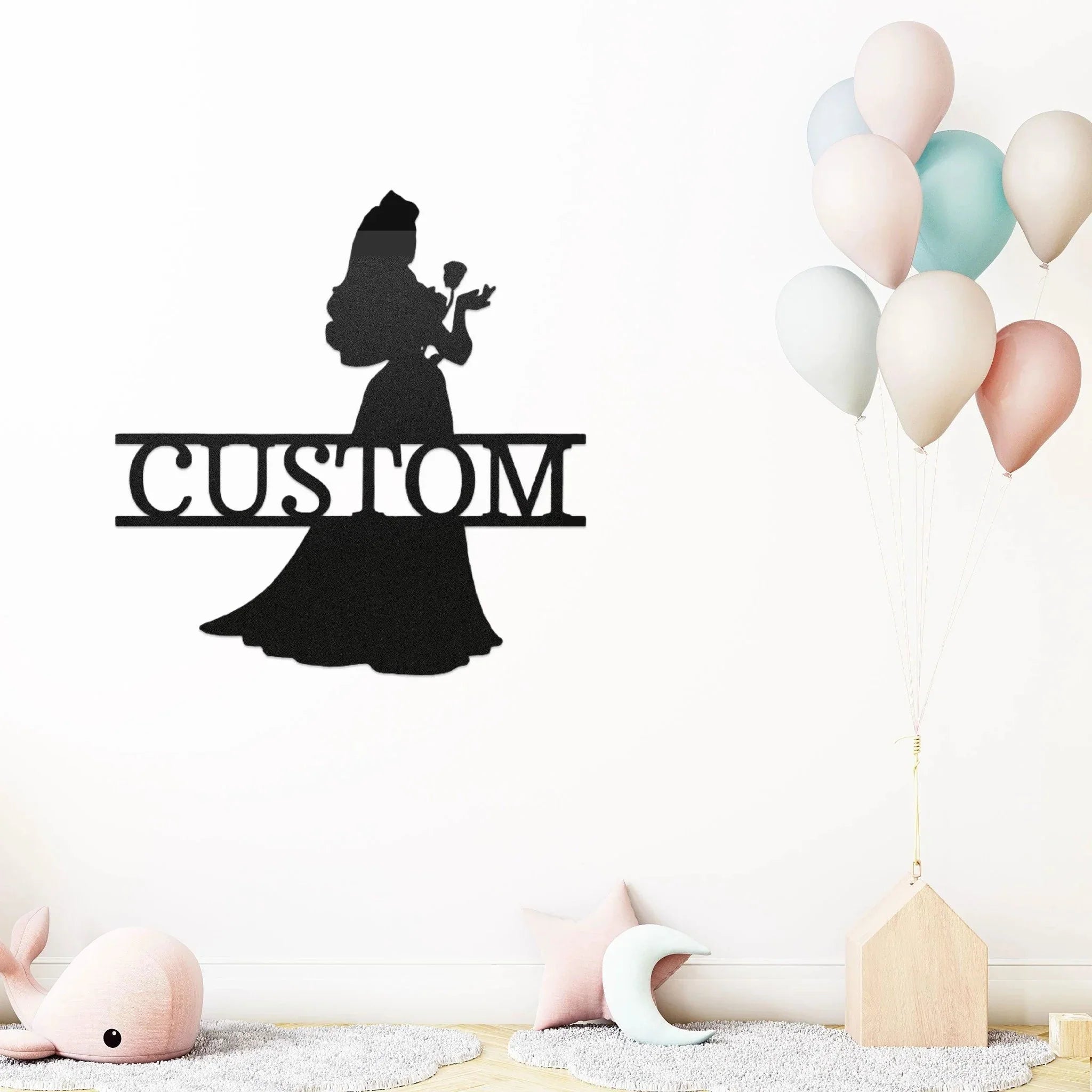 Princess Aurora Personalized Metal Art Wall Sign