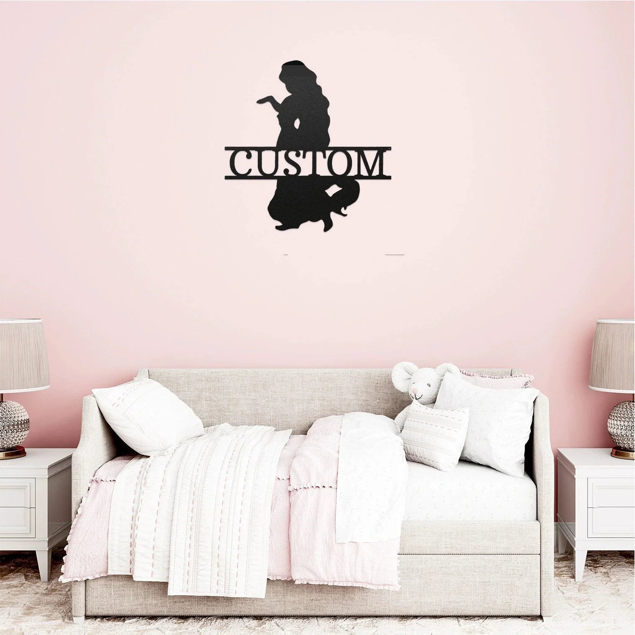 Princess Rapunzel Personalized Name Metal Art Wall Sign