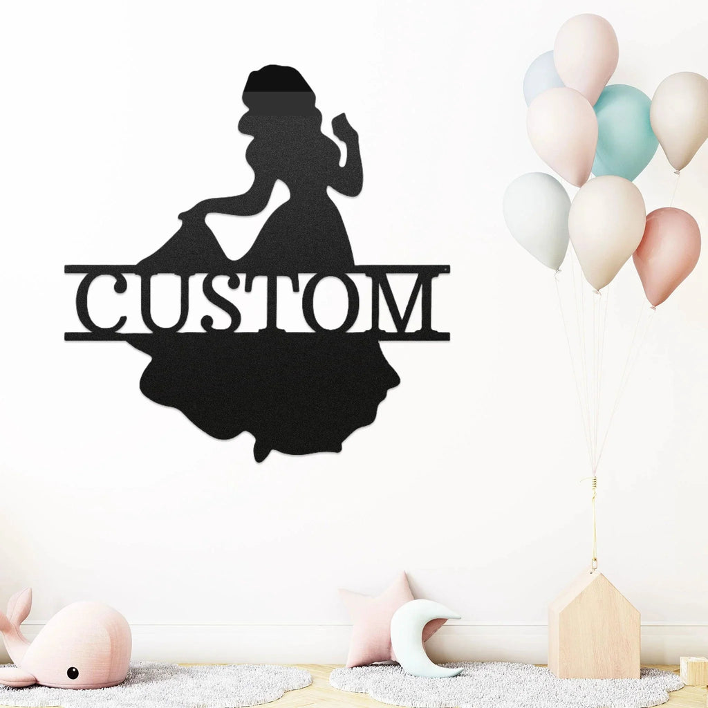 Princess Snow White Personalized Name Metal Art Wall Sign