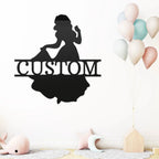 Princess Snow White Personalized Name Metal Art Wall Sign
