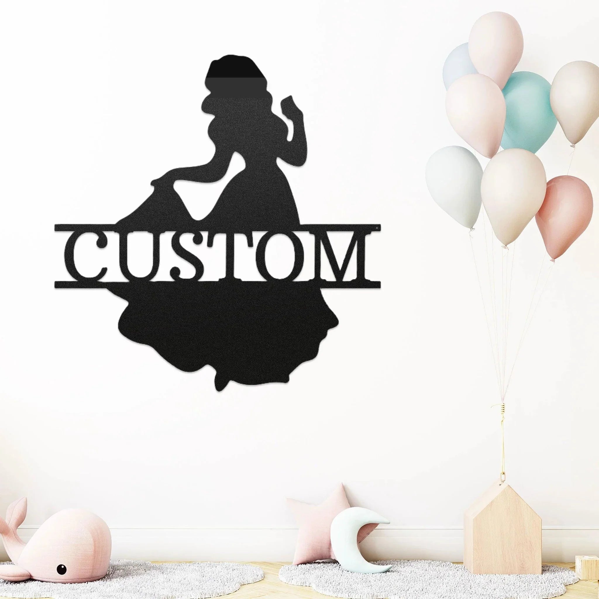 Princess Snow White Personalized Name Metal Art Wall Sign