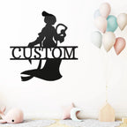 Princess Mulan Personalized Name Metal Art Wall Sign Home Decor