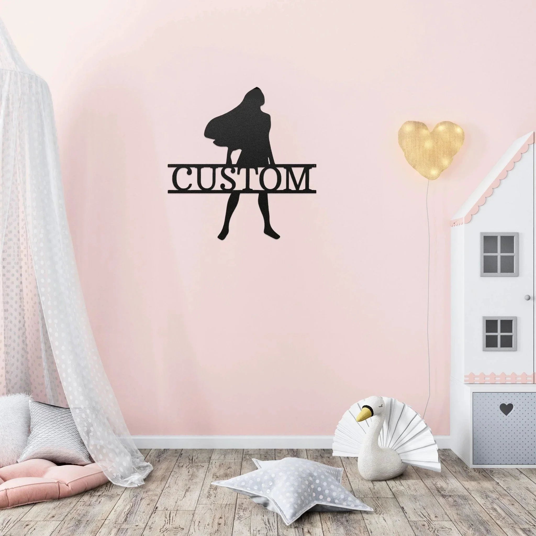 Princess Pocahontas Custom Name Metal Art Wall Sign