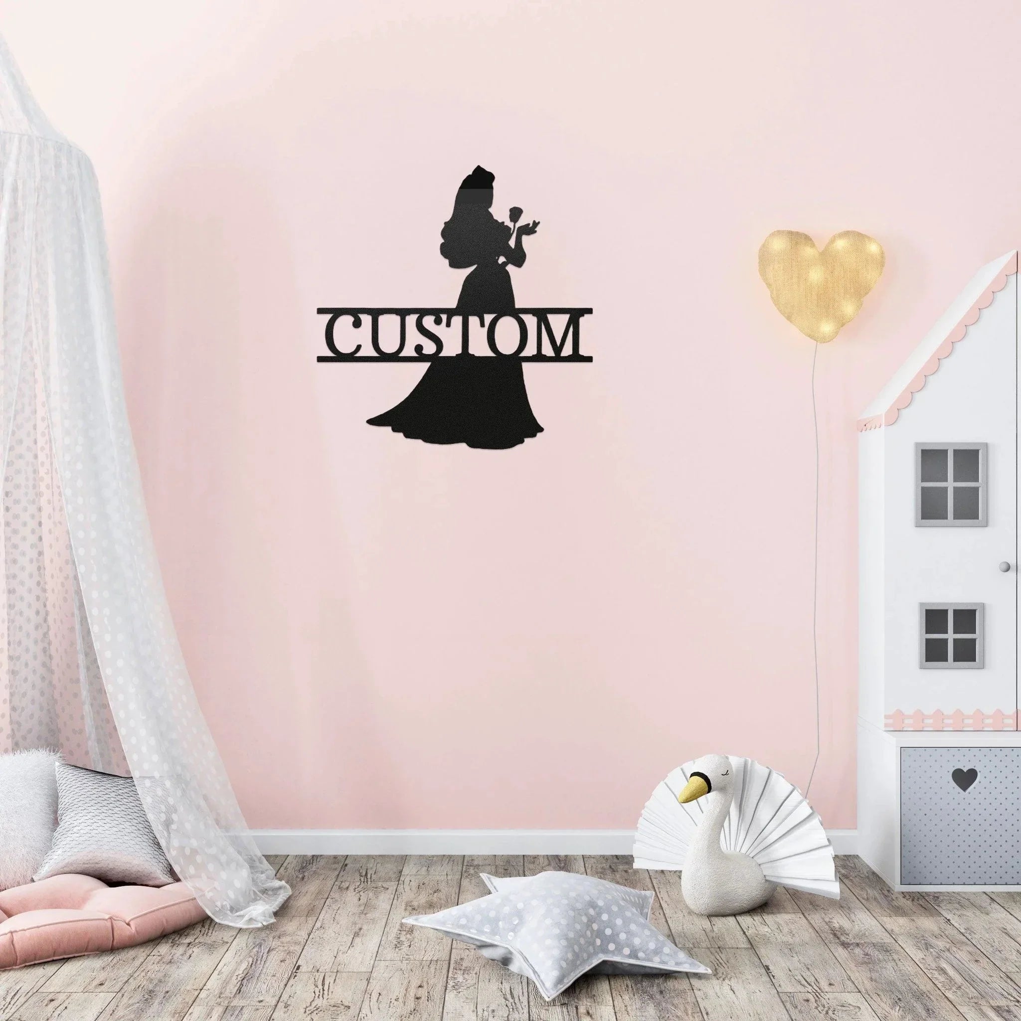Princess Aurora Personalized Metal Art Wall Sign