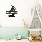 Princess Mulan Personalized Name Metal Art Wall Sign Home Decor
