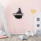 Princess Cinderella Personalized Name Metal Art Wall Sign