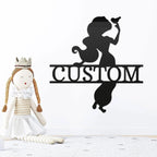 Princess Jasmine Personalized Name Metal Art Wall Sign