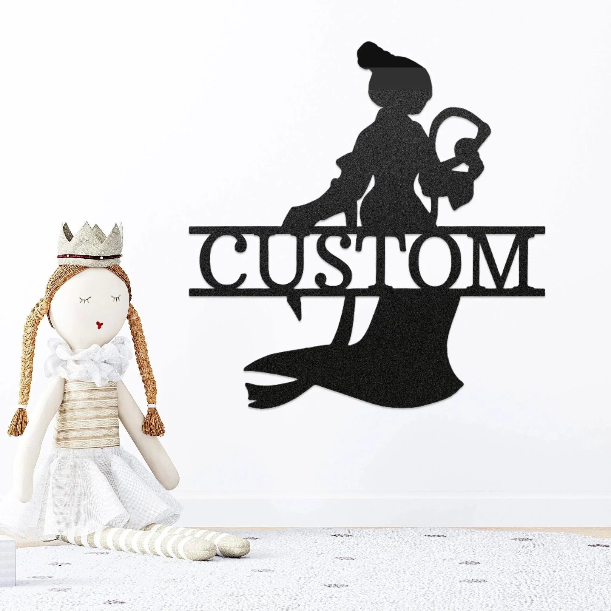 Princess Mulan Personalized Name Metal Art Wall Sign Home Decor