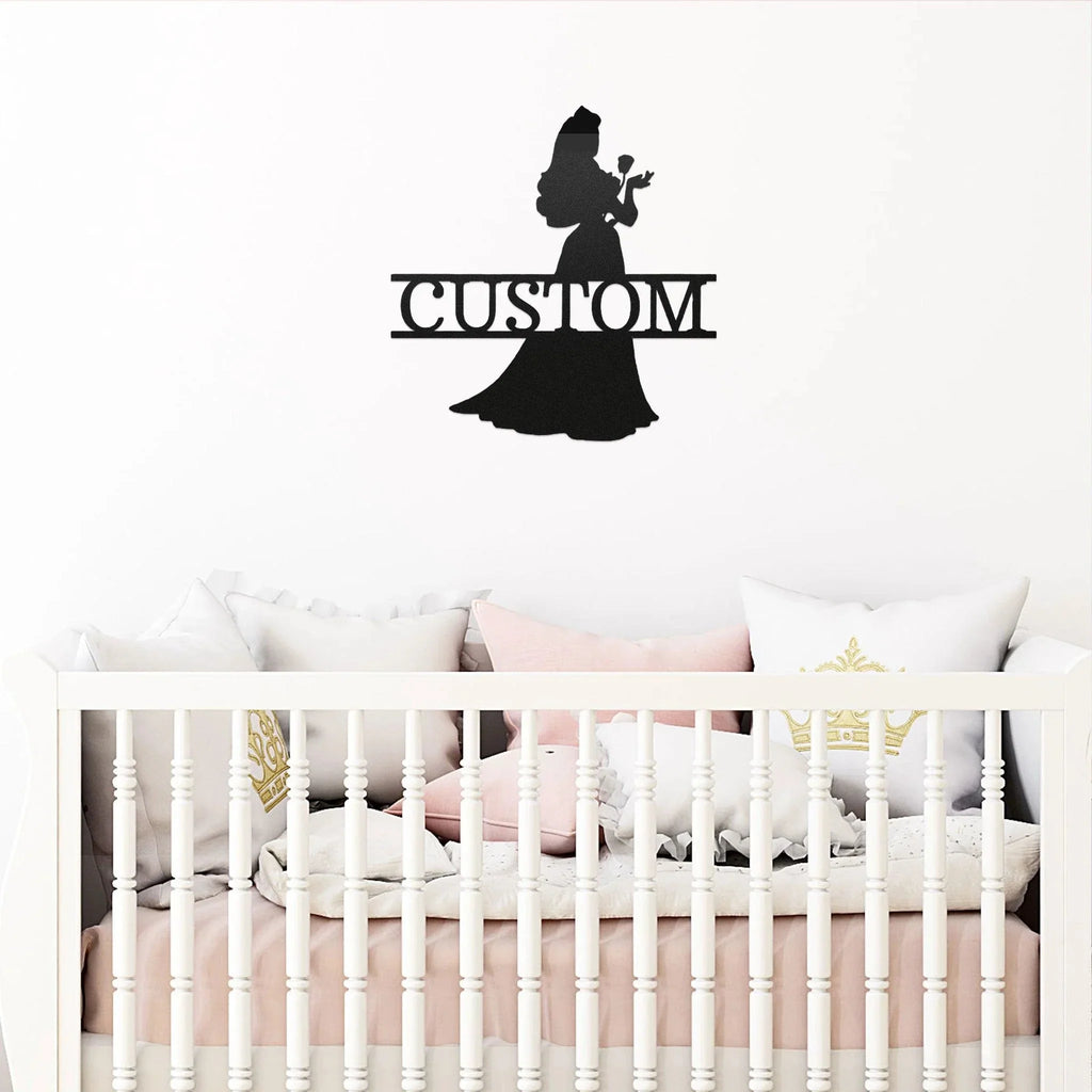 Princess Aurora Personalized Metal Art Wall Sign