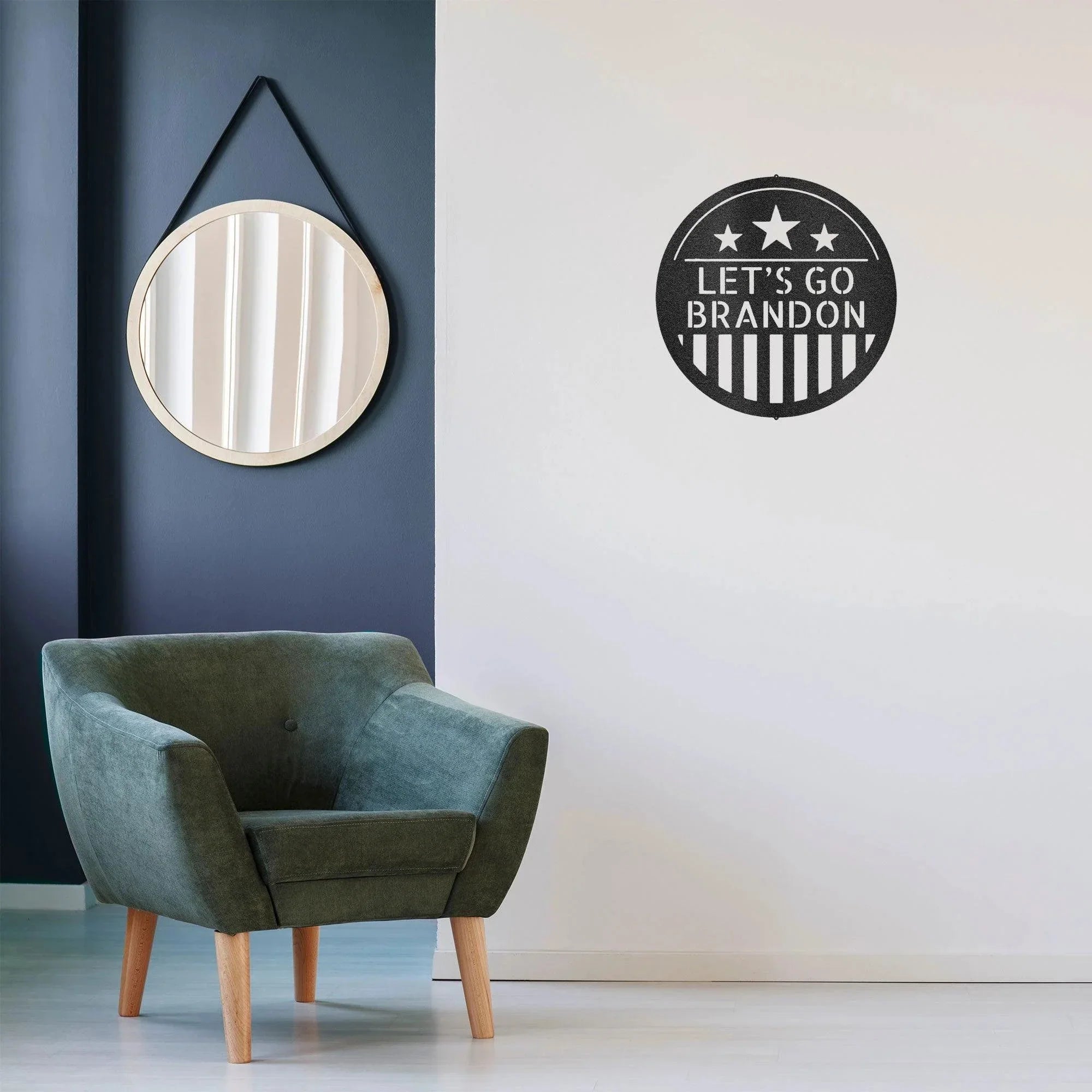 American Plaque Personalized Name Metal Art Wall Sign Patriotic Decor