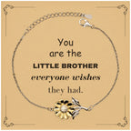 Little Brother Sunflower Bracelet, Everyone wishes they had, Inspirational Bracelet For Little Brother, Little Brother Gifts, Birthday Christmas Unique Gifts For Little Brother