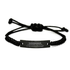 Louisiana is my Home Gifts, Amazing Louisiana Birthday, Christmas Engraved Braided Rope Bracelet For People from Louisiana, Men, Women, Friends