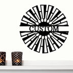 Windmill Custom Name Steel Wall Sign Metal Art