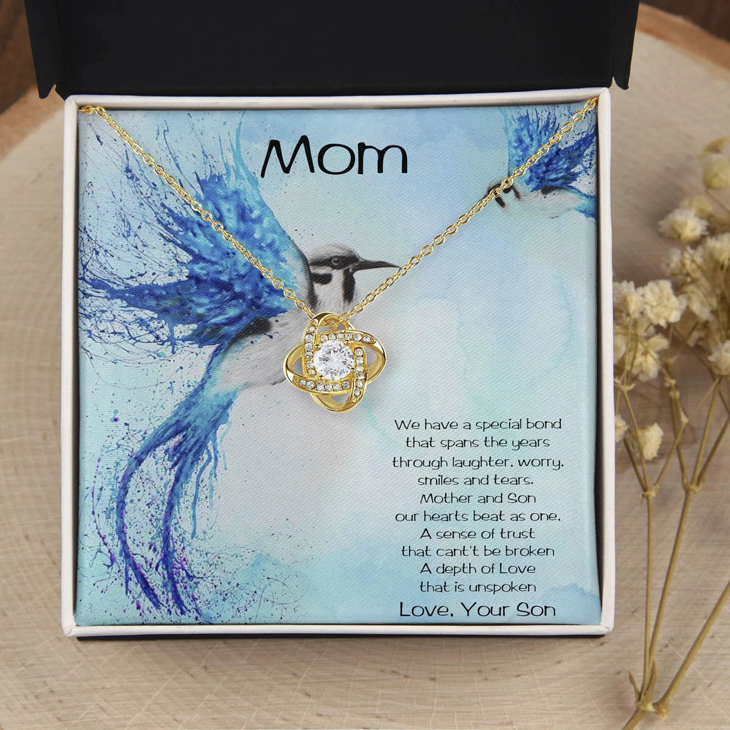 Gift for Mom from Son Love Knot Pendant Necklace