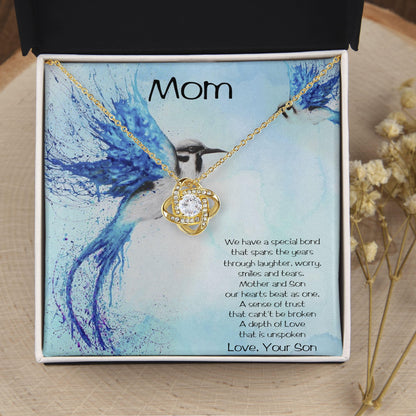 Gift for Mom from Son Love Knot Pendant Necklace - Mallard Moon Gift Shop