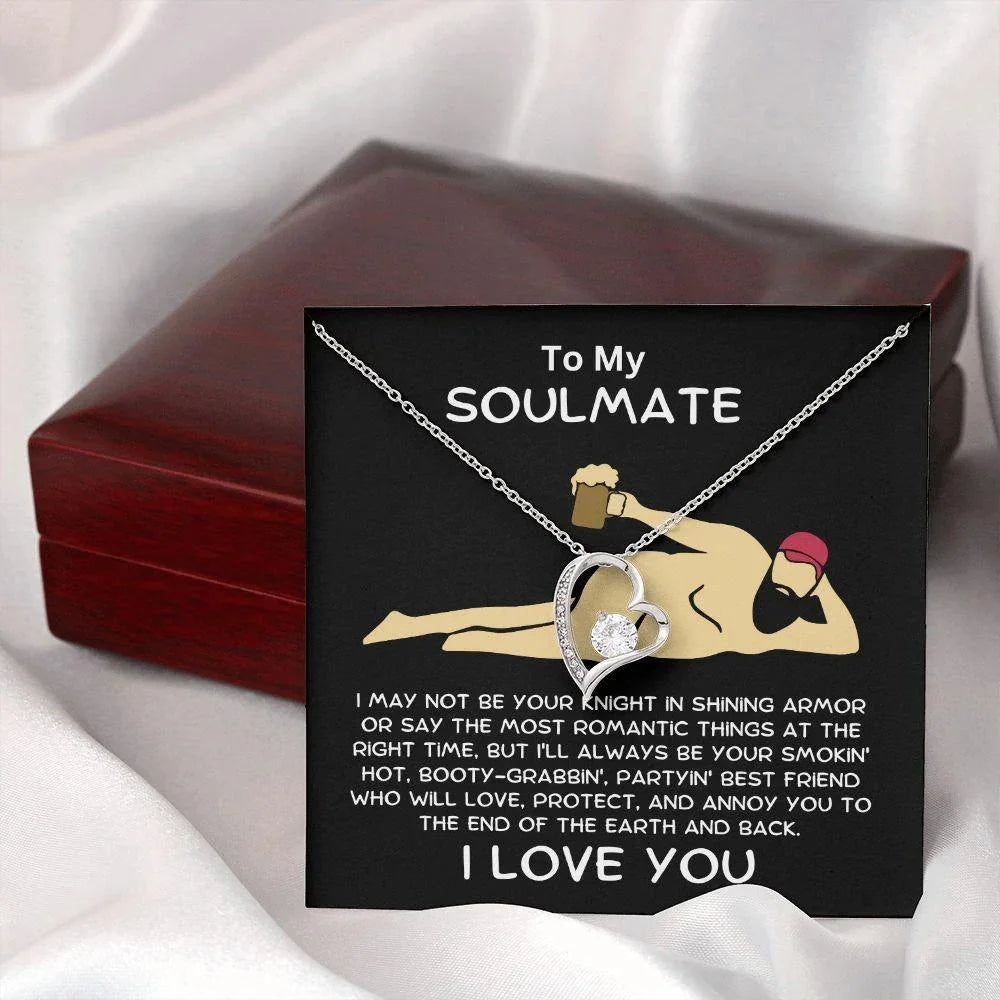 Gift for Soulmate Smoking Hot Lover Heart Pendant Necklace