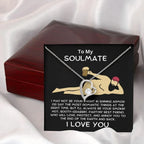Gift for Soulmate Smoking Hot Lover Heart Pendant Necklace