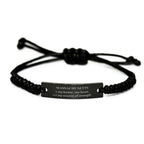 Massachusetts is my home Gifts, Lovely Massachusetts Birthday Christmas Black Rope Bracelet For People from Massachusetts, Men, Women, Friends
