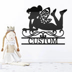 Tinkerbell Fairy Dreams Custom Name Metal Art Wall Sign