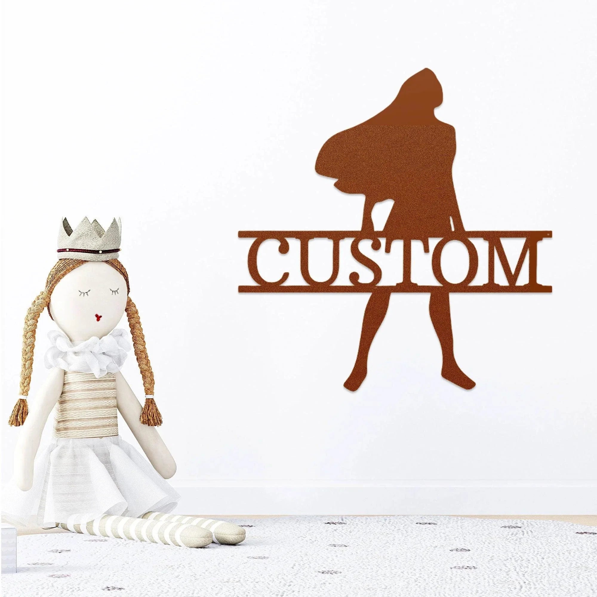 Princess Pocahontas Custom Name Metal Art Wall Sign