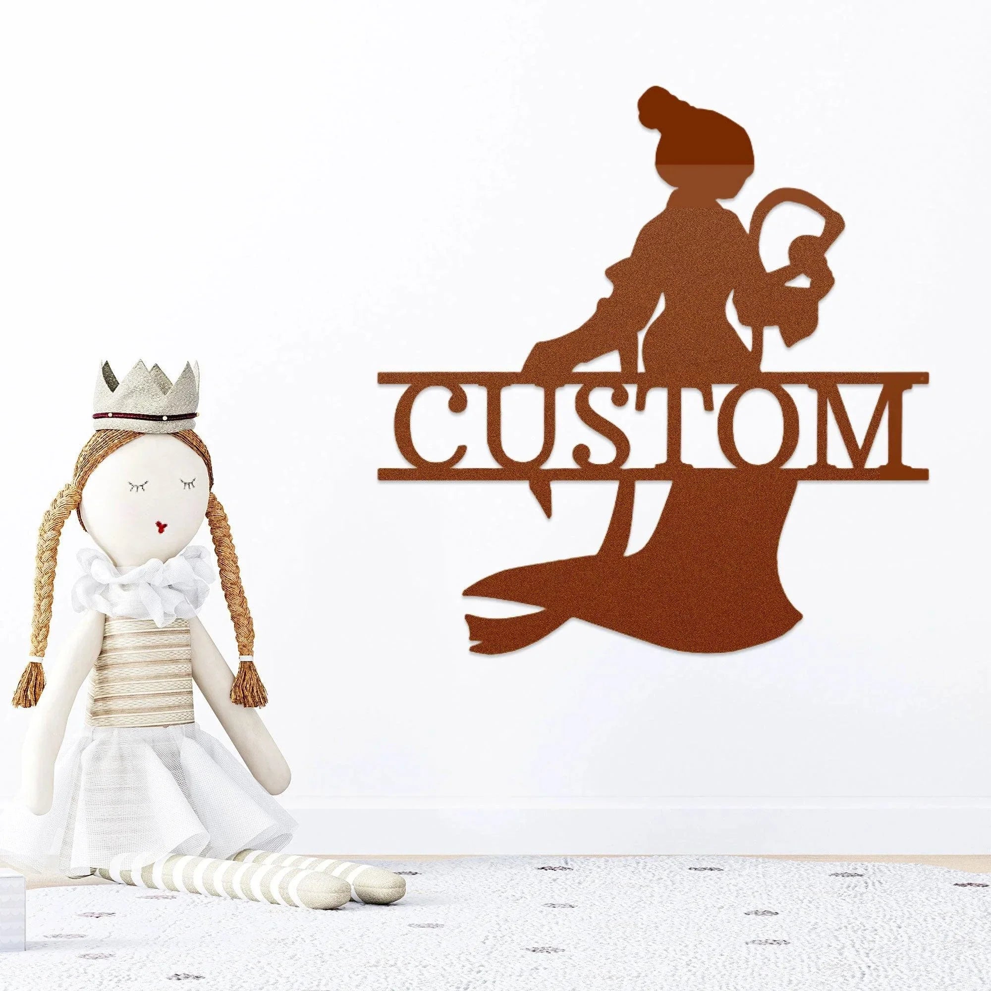 Princess Mulan Personalized Name Metal Art Wall Sign Home Decor