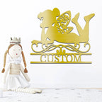 Tinkerbell Fairy Dreams Custom Name Metal Art Wall Sign