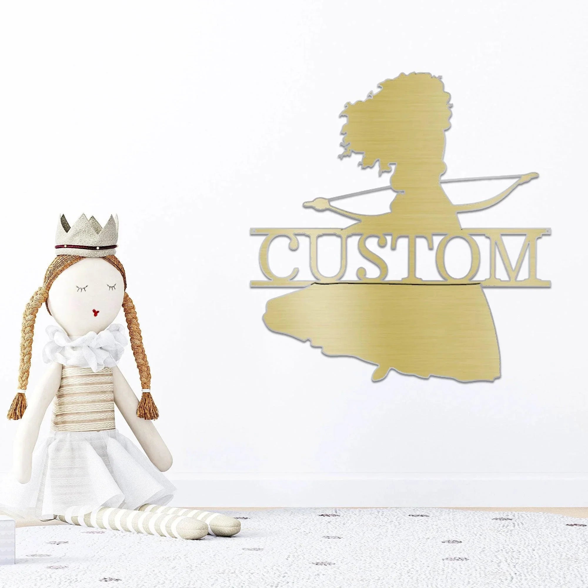 Princess Merida Personalized Name Metal Art Wall Sign