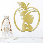 Snow White and the Queen Poison Apple Metal Art