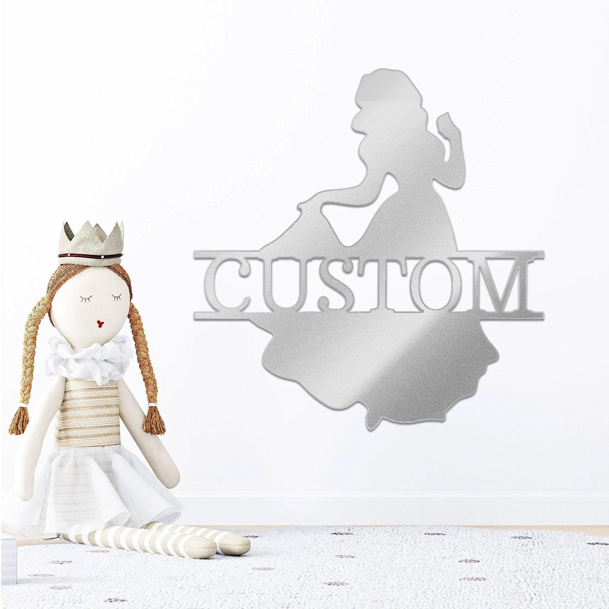 Princess Snow White Personalized Name Metal Art Wall Sign