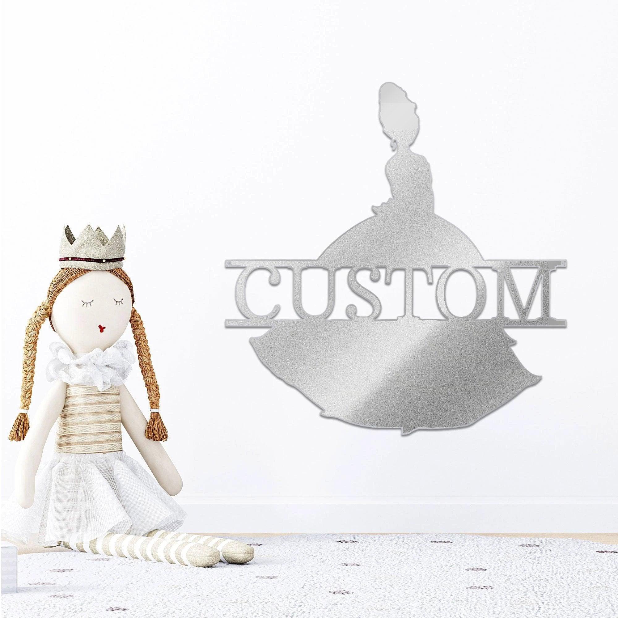 Princess Tiana Personalized Name Metal Art Wall Sign