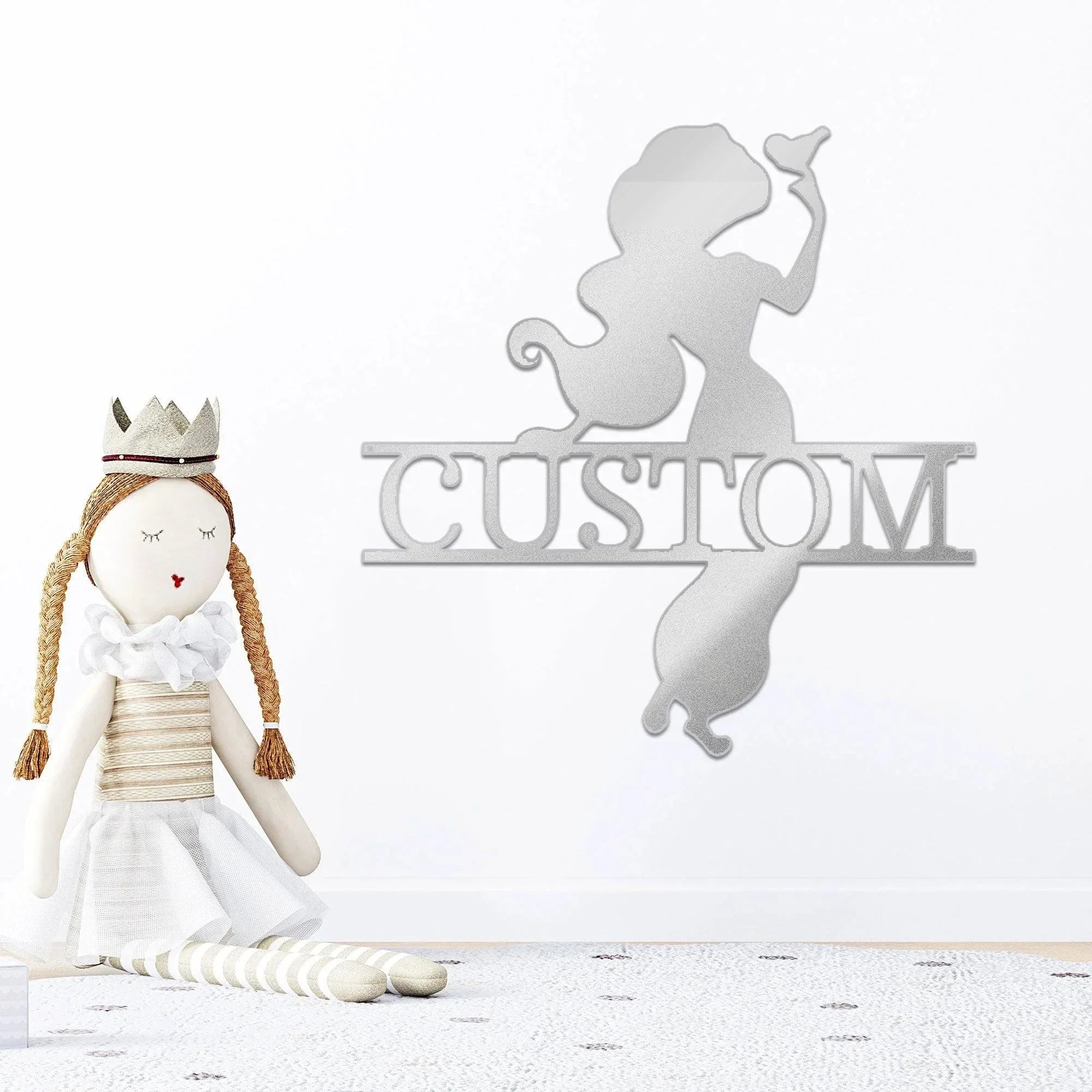 Princess Jasmine Personalized Name Metal Art Wall Sign