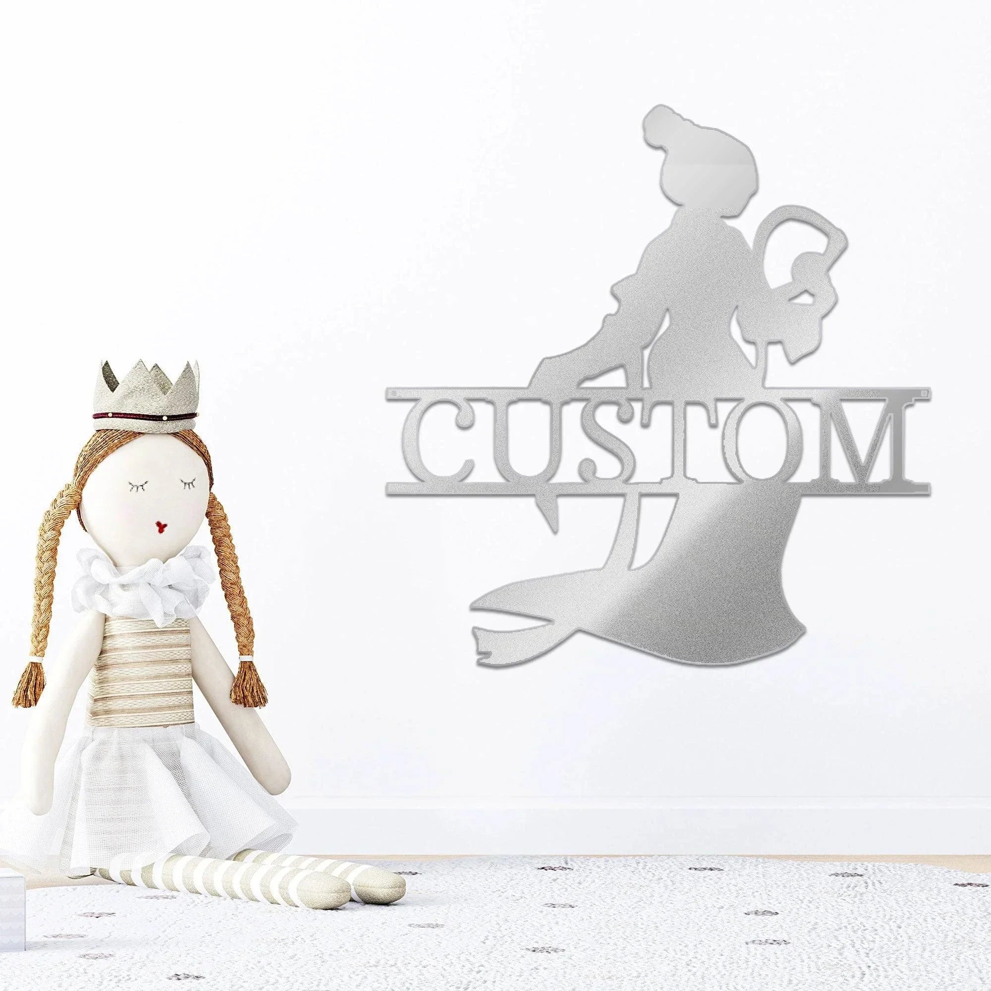 Princess Mulan Personalized Name Metal Art Wall Sign Home Decor